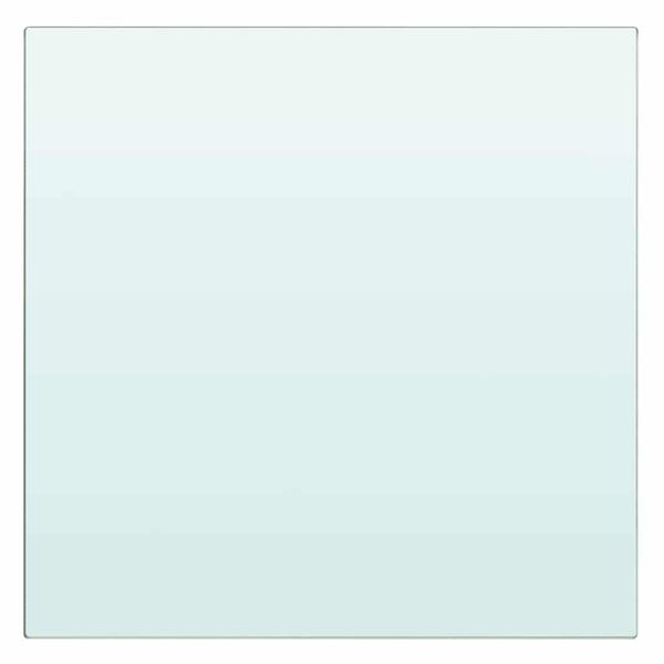 vidaXL Polica Prosojno Steklo 20x20 cm