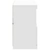vidaXL Komoda z LED diodami bela 81x37x67 cm