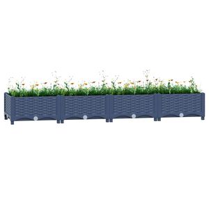 vidaXL Visoka greda 160x40x23 cm polipropilen