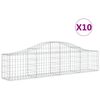 vidaXL Obokane gabion ko&scaron;are 10 kosov 200x30x40/60 cm pocinkano železo