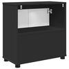 vidaXL Kabinet za umivalnik v kopalnici s polico Črna 60 x 30 x 60 cm