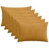 vidaXL Prevleka za blazino 6 pcs HEERLEN Rumena 40 x 60 cm korduroy