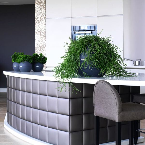 LECHUZA Cvetlični lonec PURO Color 50 ALL-IN-ONE premer 50 cm skrilast