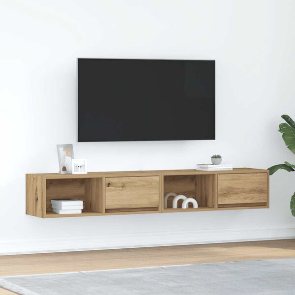 vidaXL TV omarica 2 kosi artisan hrast 80x31x25,5 cm inženirski les