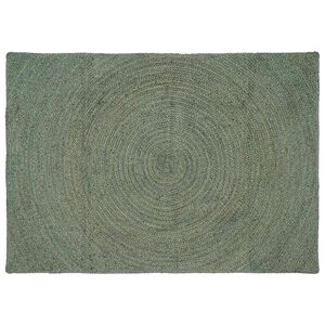 vidaXL Preproge za povr&scaron;ine Olivno zelena 120 x 170 cm Juta