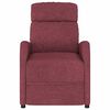 vidaXL Električni masažni stol vinsko rdeče blago