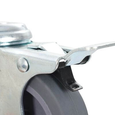 vidaXL Gibljiva kolesa z luknjami za sornik 8 kosov 75 mm