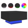 vidaXL Klubska mizica z LED lučmi črna 55x55x31 cm