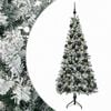 vidaXL Umetna božična jelka z bučko 120 cm 150 LED Toplo bela