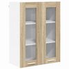 vidaXL Viseča omarica Sonoma hrast 60 x 31 x 80 cm Inženirski les