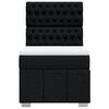 vidaXL Box spring postelja z vzmetnico črna 100x200 cm blago