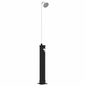 vidaXL Solarni Tu&scaron; z Tu&scaron; Glavo 20 l PVC, ABS, Cinkova zlitina Črna