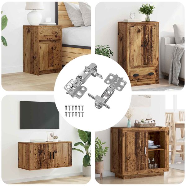 vidaXL Tečaj 2 pcs Nikljeva 139 x 64,1 x 10 mm elezo