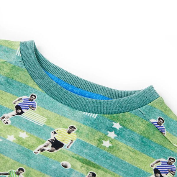 Otroški pulover svetlo zelena melange 92