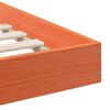 vidaXL Konstrukcija postelje Voskast rjav 80 x 220 cm