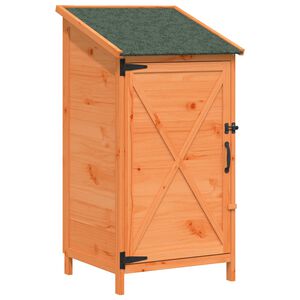 vidaXL Vrtno skladi&scaron;če Rjava 59,5 x 56 x 113,5 cm Inženirski les