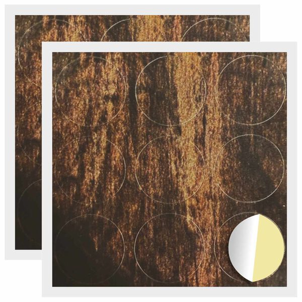 vidaXL Lepljiva za&scaron;čita vijakov 2 pcs Star les &Oslash; 20 x 0,5 mm