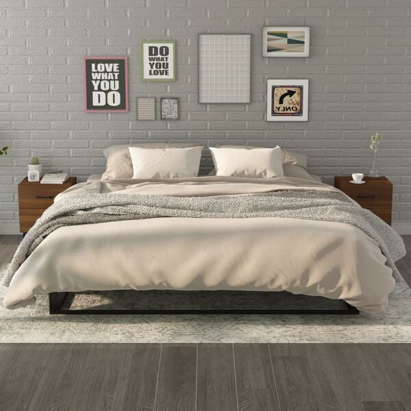 vidaXL Nočna omarica 2 kosa rjavi hrast 40x35x47,5 cm