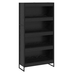 vidaXL Knjigovni omar 80 x 30 x 155 cm Inženirski les Črna Orehovina