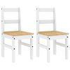 vidaXL Jedilni stoli 2 kosa PANAMA bela 40x46x90 cm trdna borovina