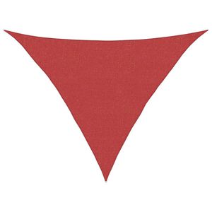 vidaXL Senčno jadro 160 g/m&sup2; rdeče 2,5x2,5x3,5 m HDPE