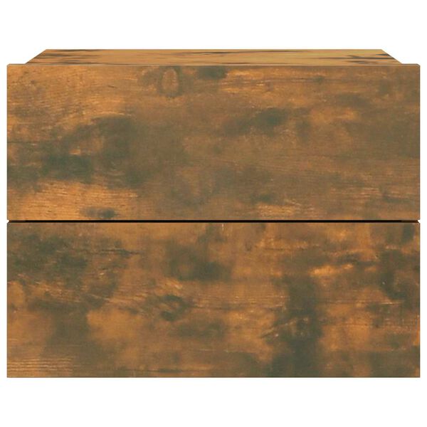 vidaXL Nočna omarica dimljeni hrast 40x30x30 cm inženirski les