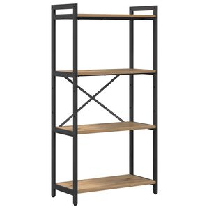 vidaXL Knjižna polica 60 x 30 x 120 cm Inženirski les Umetni hrast