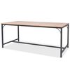 vidaXL Jedilna miza iz jesenovine 180x90x76 cm