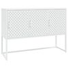 vidaXL Komoda bela 105x35x75 cm jeklo