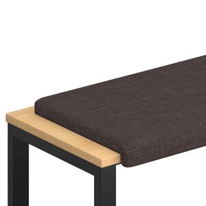 vidaXL Blazina za klop Blago Temno rjava Globina 35 cm