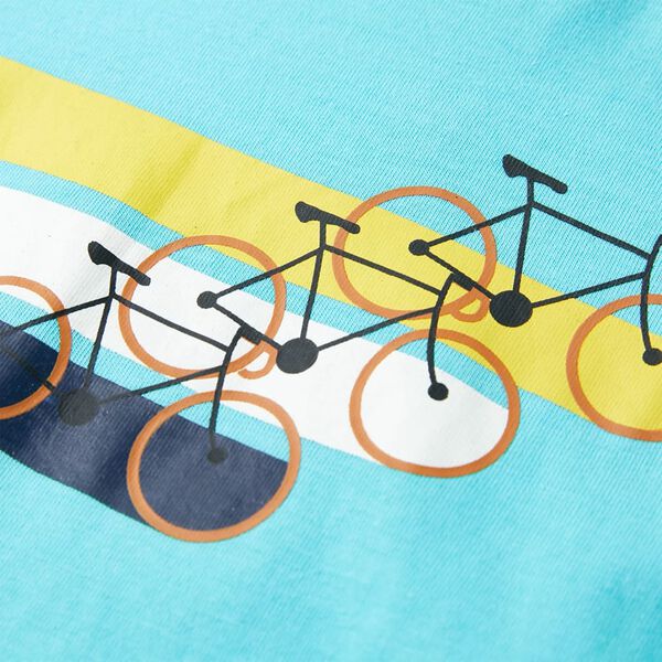 Otro&scaron;ka majica s kratkimi rokavi turkizna 140