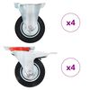 vidaXL Gibljiva kolesa 8 kosov 100 mm