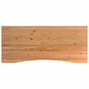 vidaXL Delovna miza svetlo rjava 140x60x81,5 cm trdna hrastovina