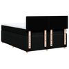 vidaXL Box spring posteljni z vzmetnico črn 140x190 cm blago