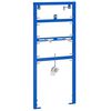 vidaXL Stenska podpora za sistem urinalov Modra 50 x 3 x 112 cm