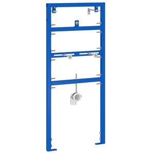 vidaXL Stenska podpora za sistem urinalov Modra 50 x 3 x 112 cm