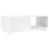 vidaXL Klubska miza Bela 95 x 50,5 x 35 cm Inženirski les