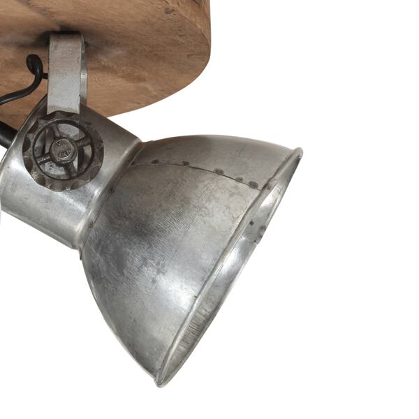 vidaXL Stropna svetilka 25 W vintage srebrna 50x50x25 cm E27