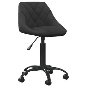 vidaXL Pisarni&scaron;ki stol črn žamet