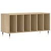 vidaXL Omarica za gramofonske plo&scaron;če hrast sonoma 100x38x48 cm les