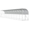 vidaXL Koko&scaron;ja kletka ob steni Srebrna 600 x 150 x 215 cm