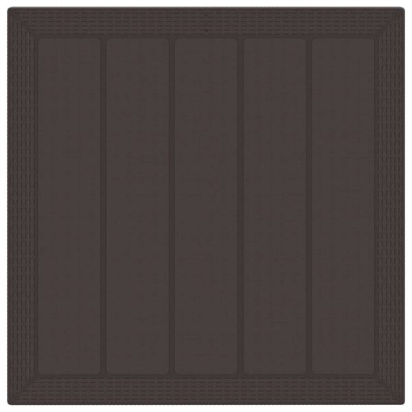 vidaXL Komplet za jedilnico v vrtu 3 pcs Rjava Polipropilen