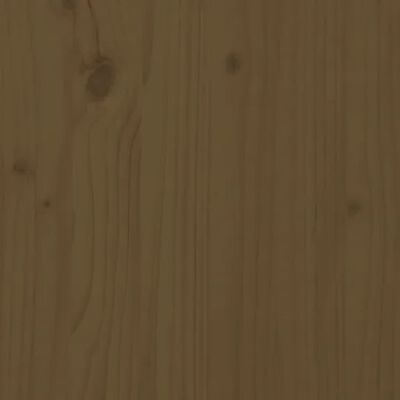 vidaXL Konzolna mizica medeno rjava 70x35x75 cm trdna borovina
