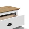vidaXL Predsobna omara "BODO" Bela in rjava 80x35x90 cm