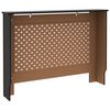 vidaXL Pokrov za radiator črn 112x19x81,5 cm mediapan