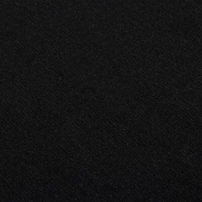 vidaXL Tepih tekač BCF črn z motivom 80x200 cm