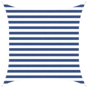 vidaXL Sončno platno Modra in bela 2 x 2 m 100% poliester Oxford
