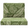 vidaXL Zunanja blazina za kavč 2 pcs Listnati dizajn Poliester
