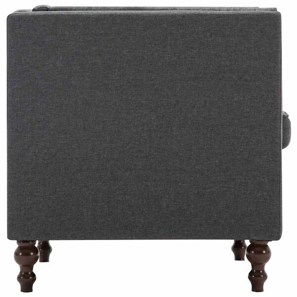 vidaXL Naslanjač temno sivo blago