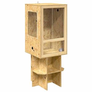 vidaXL Terarij Rjava 50 x 50 x 130 cm OSB